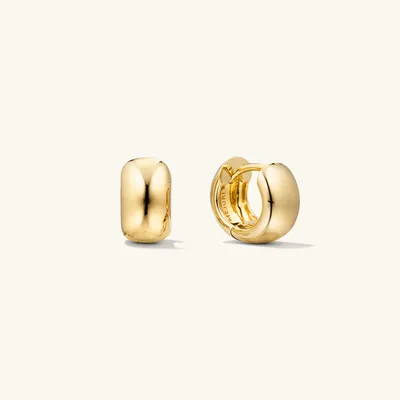 Chunky Gold Huggie Hoops | Mejuri