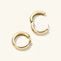 Large Chunky Gold Hoop Earrings | Mejuri