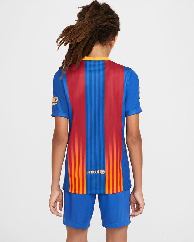 Nike FC Barcelona 2021/22 Stadium Away Big Kids Soccer Jersey