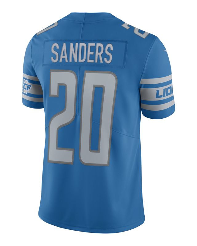 NFL Detroit Lions Nike Vapor Untouchable (Barry Sanders) Men's Limited Football Jersey - Blue M