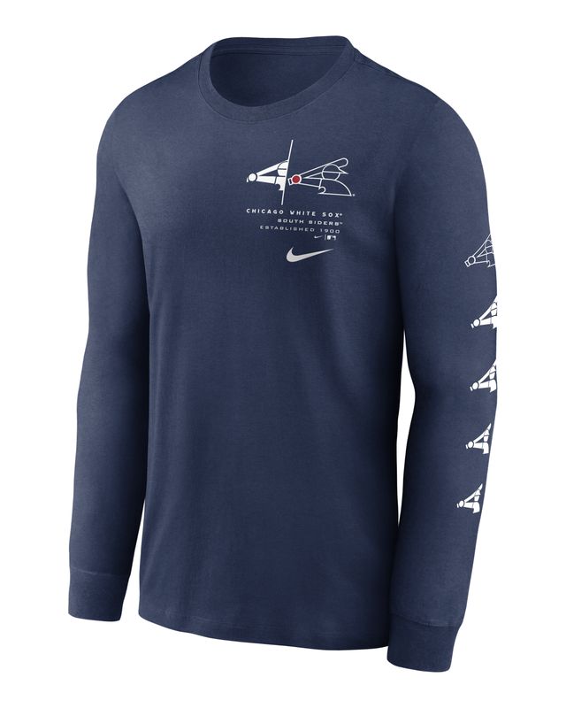 Nike Team Slider (MLB Atlanta Braves) Men's Long-Sleeve T-Shirt