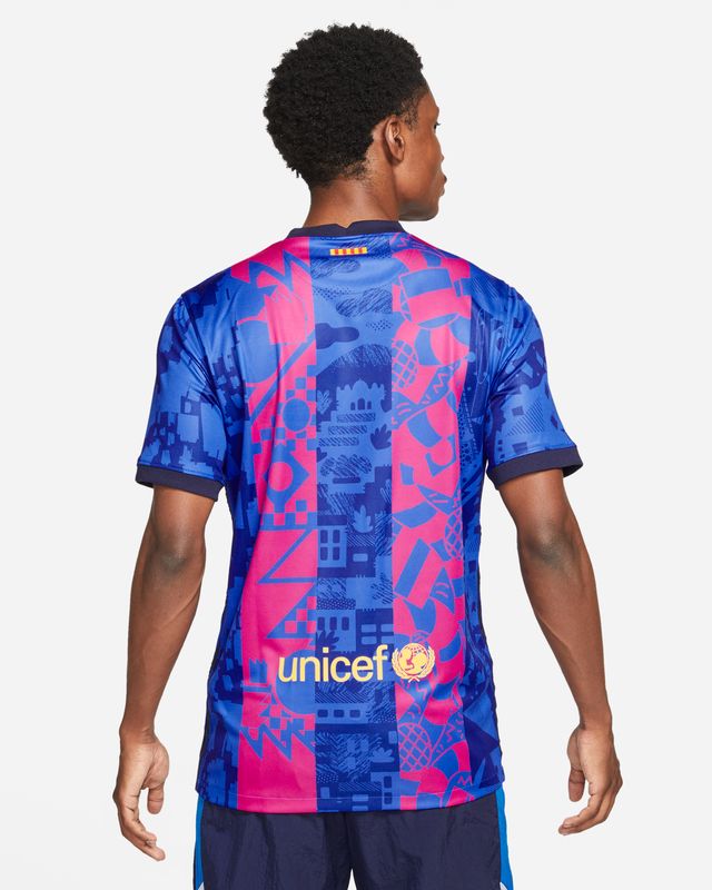 FC Barcelona 2021/22 Stadium Third Big Kids' Nike Dri-FIT Soccer