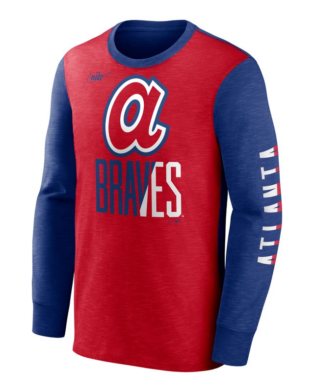 Nike Cooperstown Rewind Splitter (MLB Brooklyn Dodgers) Men's Long-Sleeve T- Shirt.