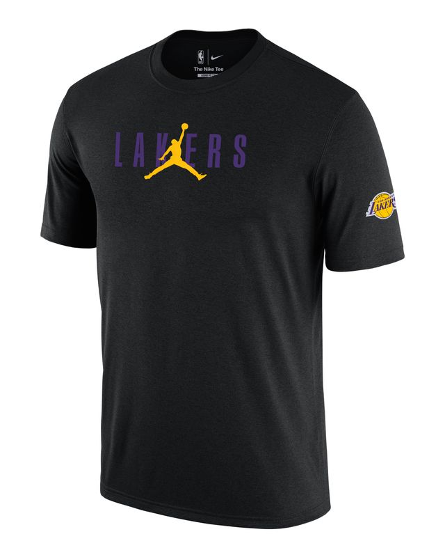 Men's Los Angeles Lakers Nike Purple Courtside Splatter T-Shirt