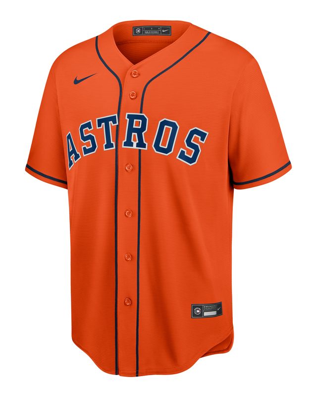 Mens NIKE Houston Astros YORDAN ALVAREZ Baseball Jersey WHITE