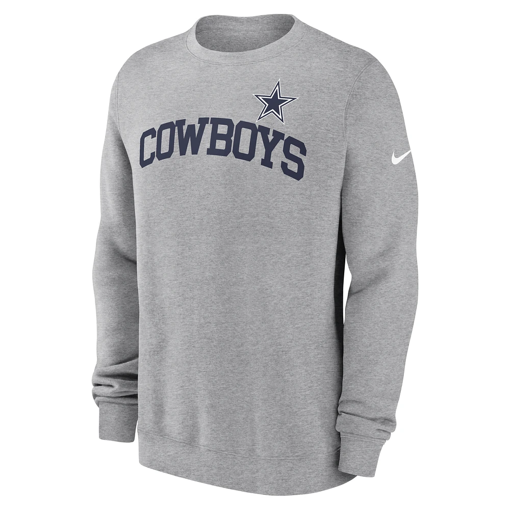 Dallas Cowboys Club Men's Nike NFL Pullover Crew