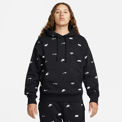 Nike Club Fleece Men's Allover Print Pullover Hoodie