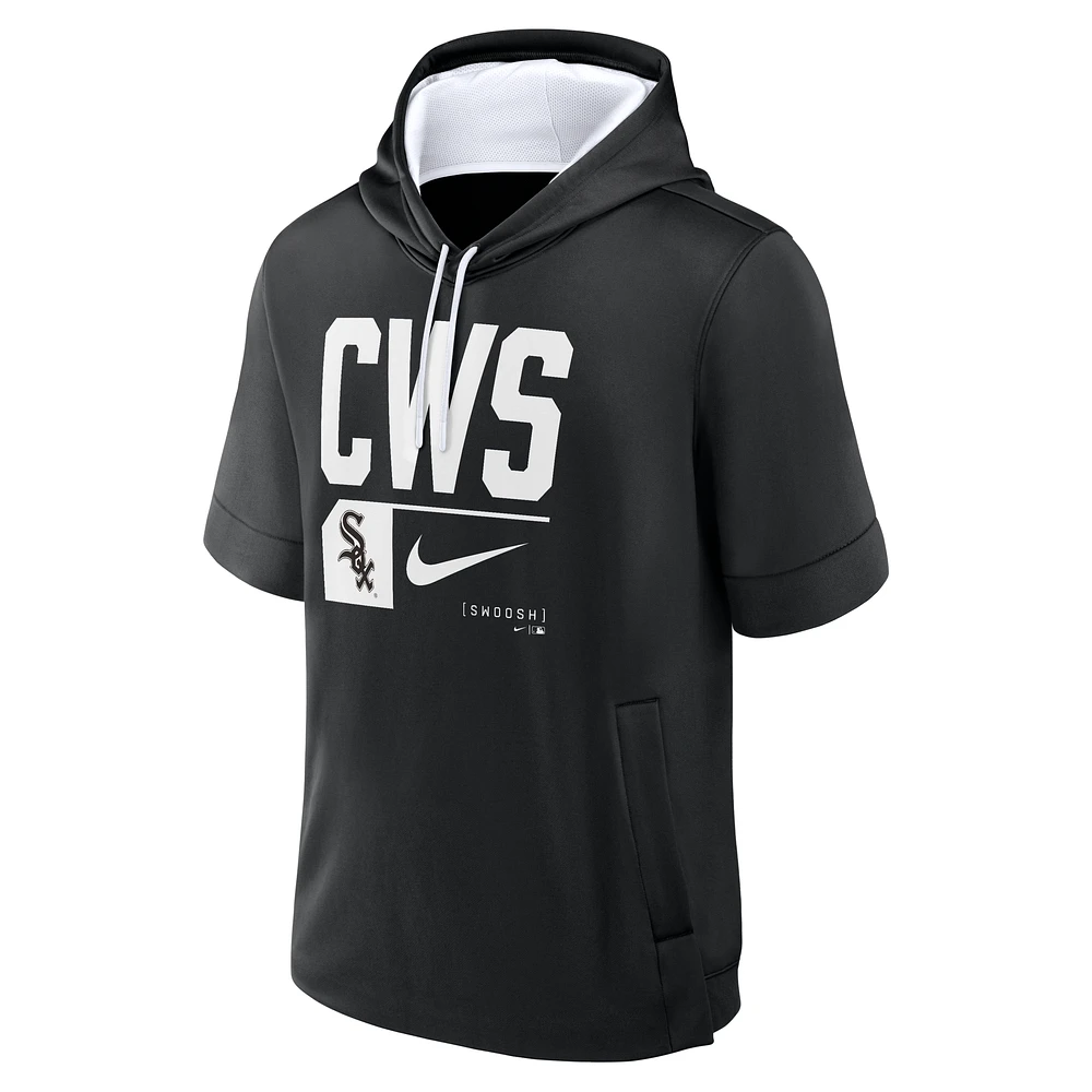 Chicago White Sox Tri Code Lockup Men's Nike MLB Short-Sleeve Pullover Hoodie