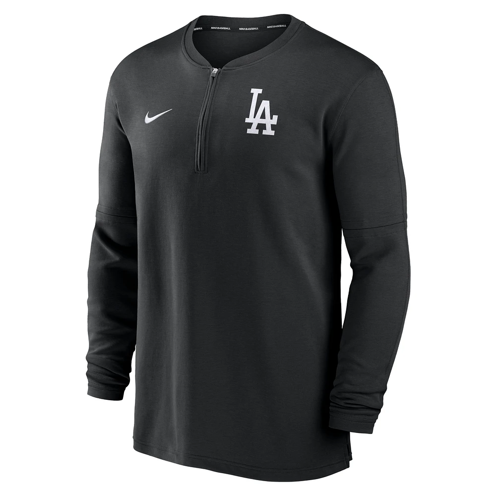 Los Angeles Dodgers Authentic Collection Game Time Men's Nike Dri-FIT MLB 1/2-Zip Long-Sleeve Top