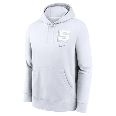 Penn State 2025 White Out Club Men's Nike College Pullover Hoodie