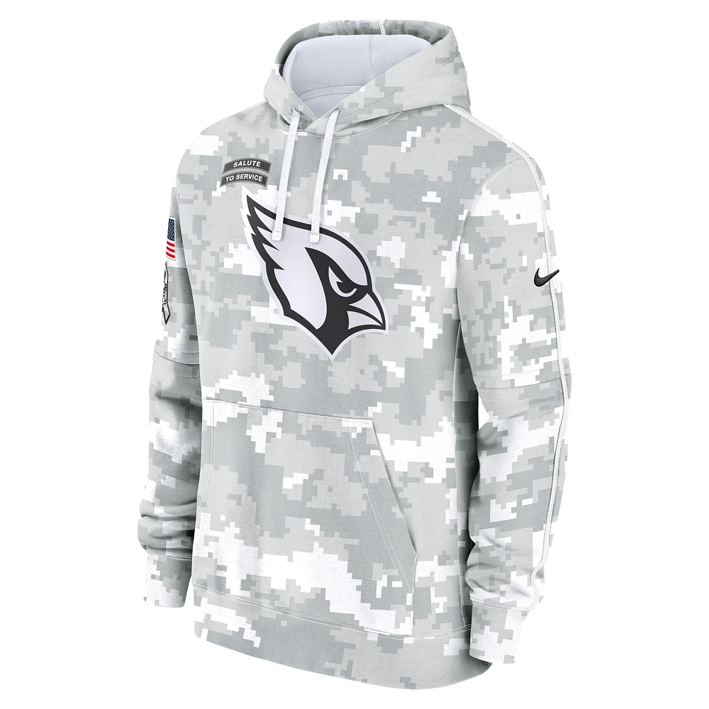 Arizona Cardinals Salute to Service Primary Edge Club Men's Nike NFL Pullover Hoodie