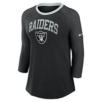 Las Vegas Raiders Women's Nike NFL 3/4-Sleeve T-Shirt