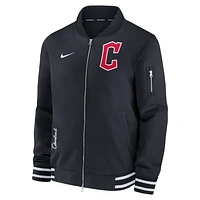 Cleveland Guardians Authentic Collection Men's Nike MLB Full-Zip Bomber Jacket