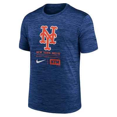 New York Mets Large Logo Velocity Men's Nike MLB T-Shirt