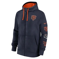 Chicago Bears Club Men's Nike NFL Full-Zip Hoodie