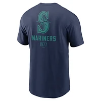 Seattle Mariners Large Logo Back Stack Men's Nike MLB T-Shirt