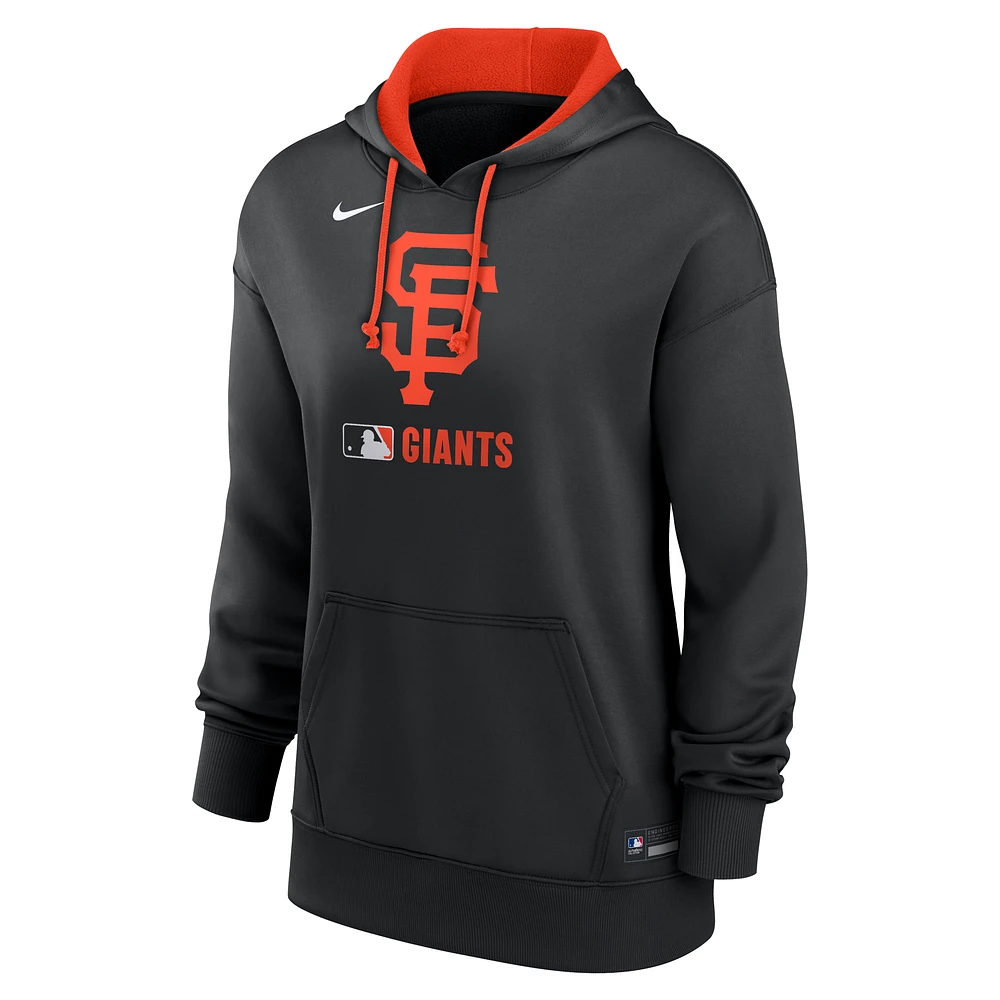 San Francisco Giants Authentic Collection Women's Nike Therma MLB Pullover Hoodie