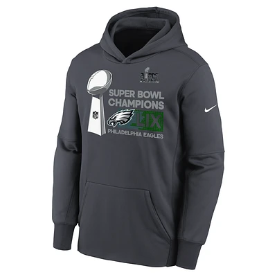 Philadelphia Eagles Super Bowl LIX Champions Trophy Collection Big Kids' Nike NFL Pullover Hoodie