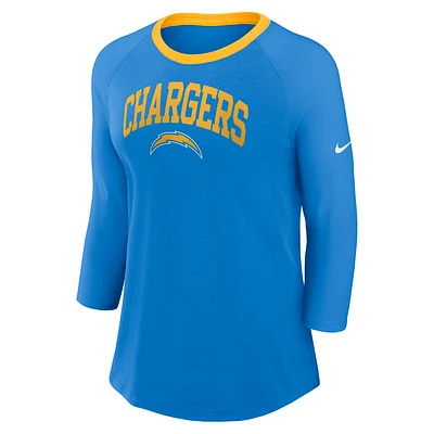 Los Angeles Chargers Women's Nike NFL 3/4-Sleeve T-Shirt