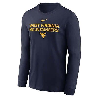 West Virginia Sideline Men's Nike Dri-FIT College Long-Sleeve T-Shirt