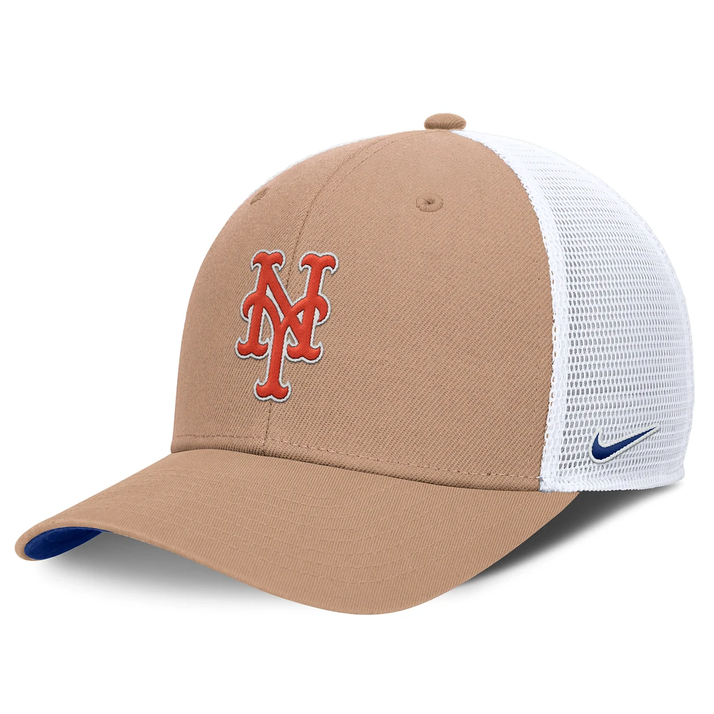 New York Mets Hemp Rise Men's Nike MLB Trucker Adjustable Hat