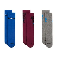 Nike Graphic Dri-FIT Crew Socks (3 Pairs) Little Kids'