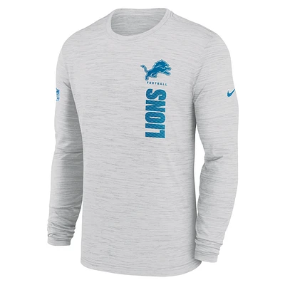 Detroit Lions Sideline Velocity Men's Nike Dri-FIT NFL Long-Sleeve T-Shirt