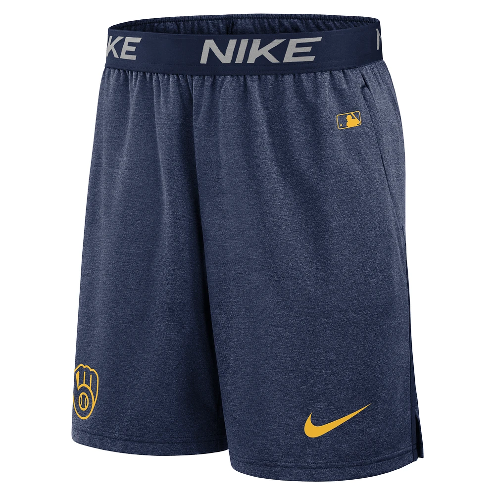 Milwaukee Brewers Authentic Collection Practice Men's Nike Dri-FIT MLB Shorts