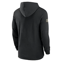 New Orleans Saints Sideline Men's Nike Dri-FIT NFL Long-Sleeve Hooded Top