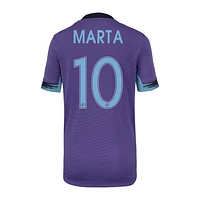 Marta Vieira da Silva Orlando Pride 2025 Stadium Away Big Kids' Nike Dri-FIT NWSL Replica Jersey