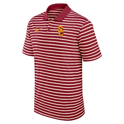 USC Trojans Primetime Victory Striped Men's Nike Dri-FIT College Polo