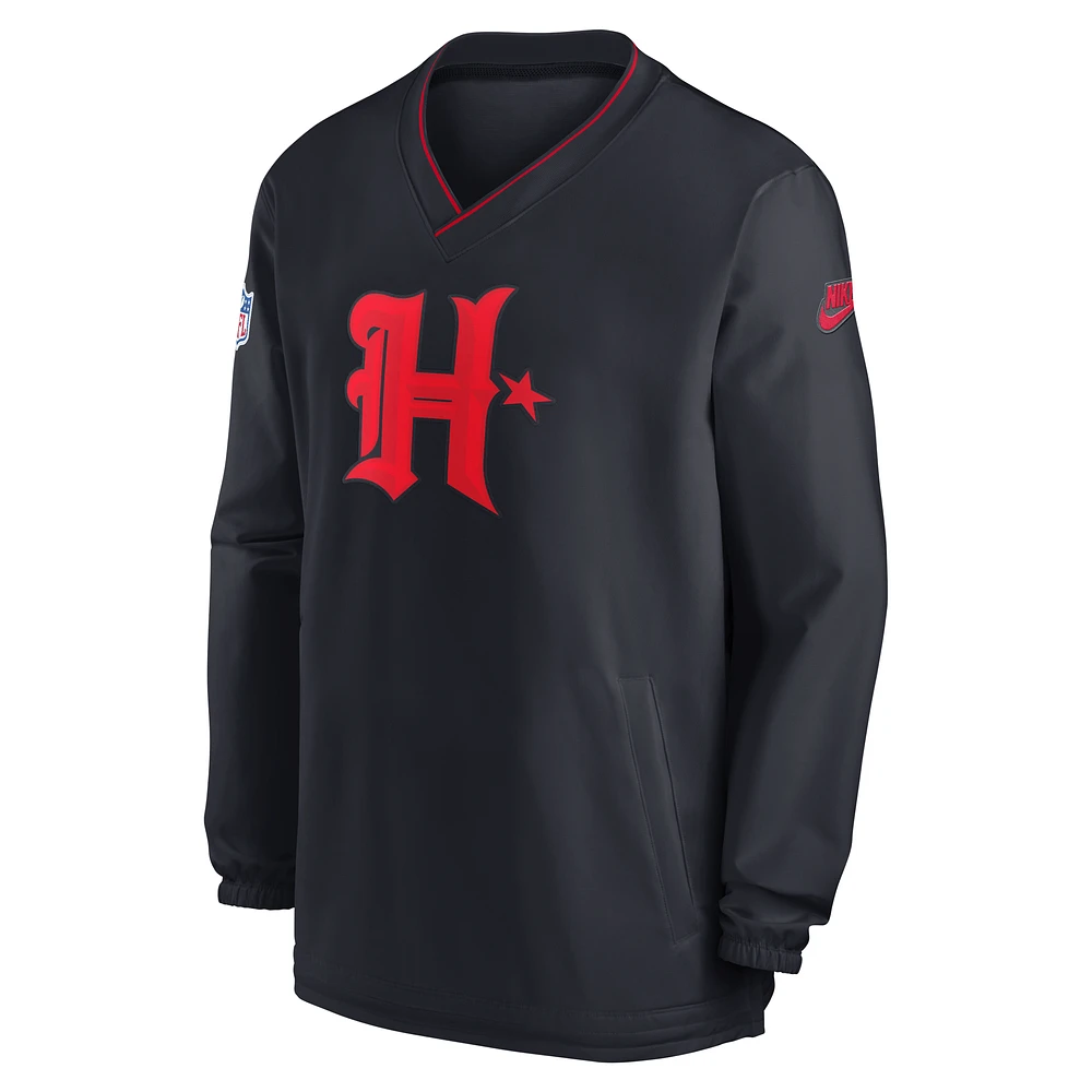 Houston Texans Logo Men's Nike NFL Long-Sleeve Windshirt