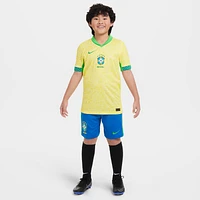 Brazil 2024 Stadium Home Big Kids' Nike Dri-FIT Soccer Replica Jersey