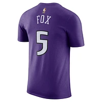 De'Aaron Fox Sacramento Kings Essential Hardwood Classics Men's Nike NBA T-Shirt