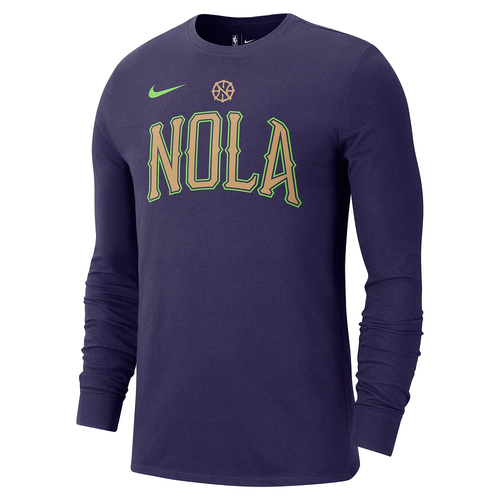 New Orleans Pelicans Essential City Edition Men's Nike NBA Long-Sleeve T-Shirt