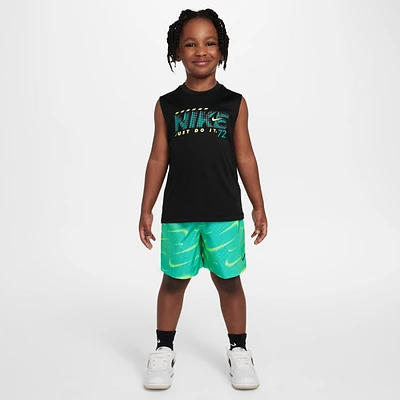 Nike Dri-FIT Little Kids' Rhythm Printed 2-Piece Shorts Set
