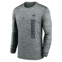 Dallas Cowboys Sideline Velocity Men's Nike Dri-FIT NFL Long-Sleeve T-Shirt