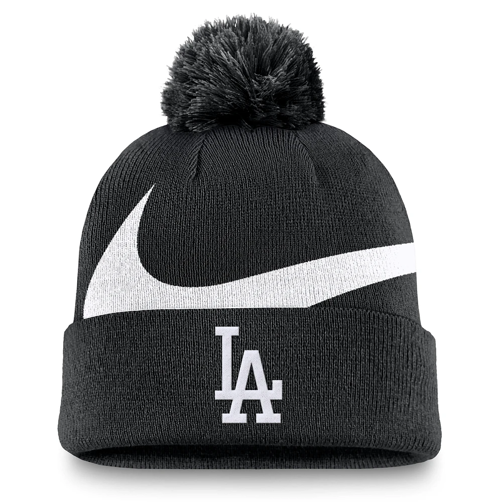 Los Angeles Dodgers Peak Men's Nike MLB Cuffed Pom Beanie