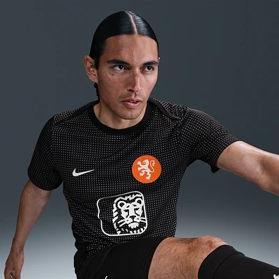 Netherlands Academy Pro Men's Nike Dri-FIT Soccer Pre-Match Short-Sleeve Top