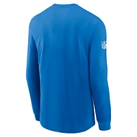 Detroit Lions Sideline Team Issue Men's Nike Dri-FIT NFL Long-Sleeve T-Shirt