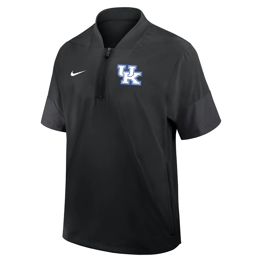 Kentucky Sideline Coach Men's Nike College 1/2-Zip Short-Sleeve Jacket