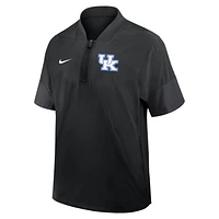 Kentucky Sideline Coach Men's Nike College 1/2-Zip Short-Sleeve Jacket