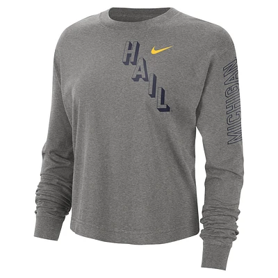 Michigan Heritage Women's Nike College Boxy Crew-Neck T-Shirt