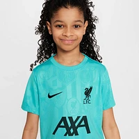 Liverpool FC Academy Pro Big Kids' Nike Dri-FIT Soccer Pre-Match Short-Sleeve Top