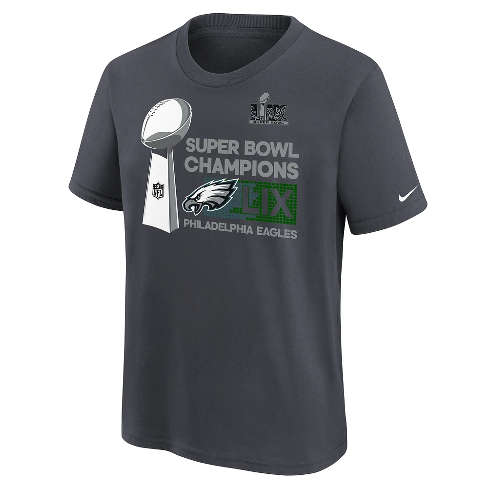 Philadelphia Eagles Super Bowl LIX Champions Trophy Collection Big Kids' Nike NFL T-Shirt