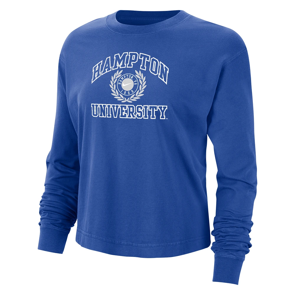 Hampton Women's Nike College Boxy Long-Sleeve T-Shirt