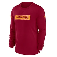 Washington Commanders Sideline Player Team Issue Men’s Nike Dri-FIT Long-Sleeve Top