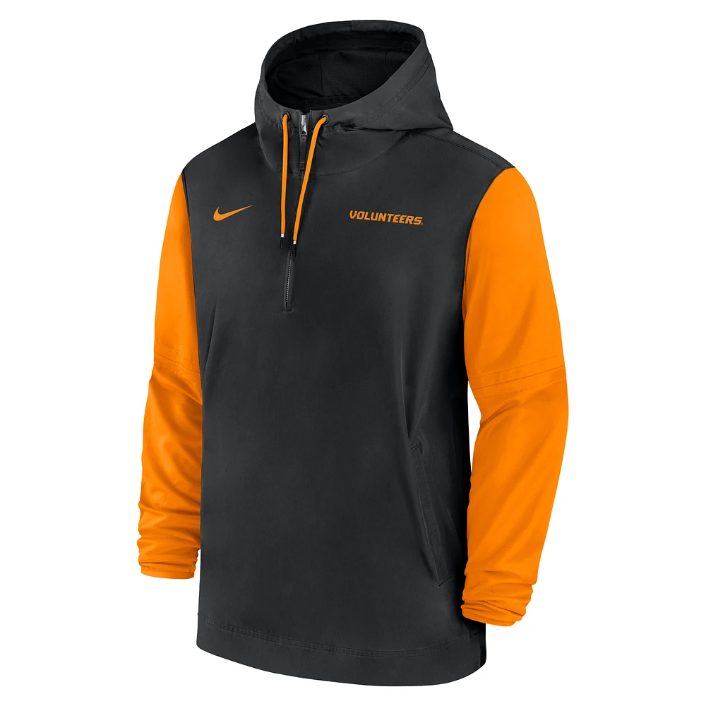 Tennessee Volunteers Sideline Pre-Game Player Men's Nike College 1/2-Zip Hooded Jacket