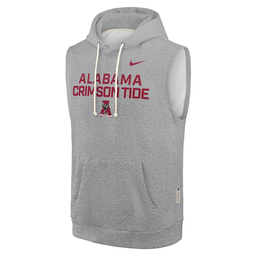 Alabama Sideline Men's Nike Dri-FIT College Sleeveless Pullover Hoodie