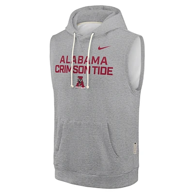 Alabama Sideline Men's Nike Dri-FIT College Sleeveless Pullover Hoodie